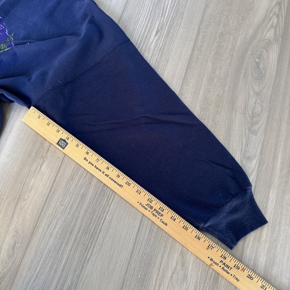 Vintage Gunnison Colorado Navy Blue Hanes Sweatshirt XL Nature 90s Mountains - Picture 10 of 11